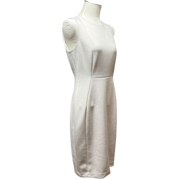 Calvin Klein Sleeveless Sheath Dress Oat 8 - Picture 7 of 7